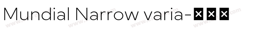 Mundial Narrow varia字体转换